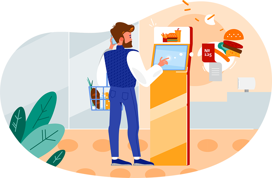 food order with kiosk